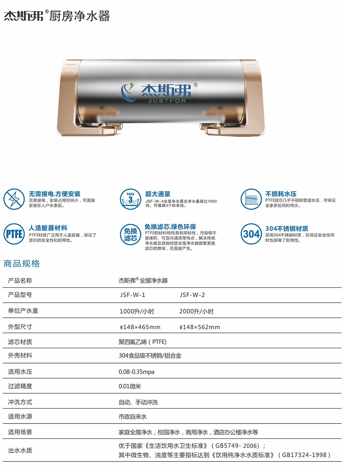 杰斯弗熱水凈水器（JSF-W-1、JSF-W-2）-1